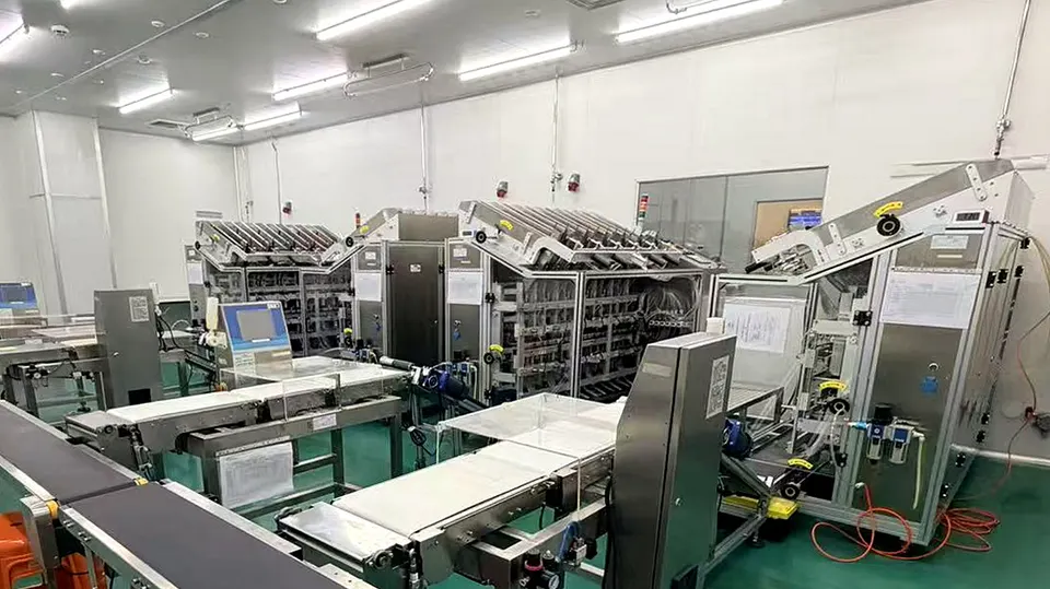 Automated checkweighing and packaging inspection line at Sawatdee Group’s factory in Samut Prakan, Thailand.